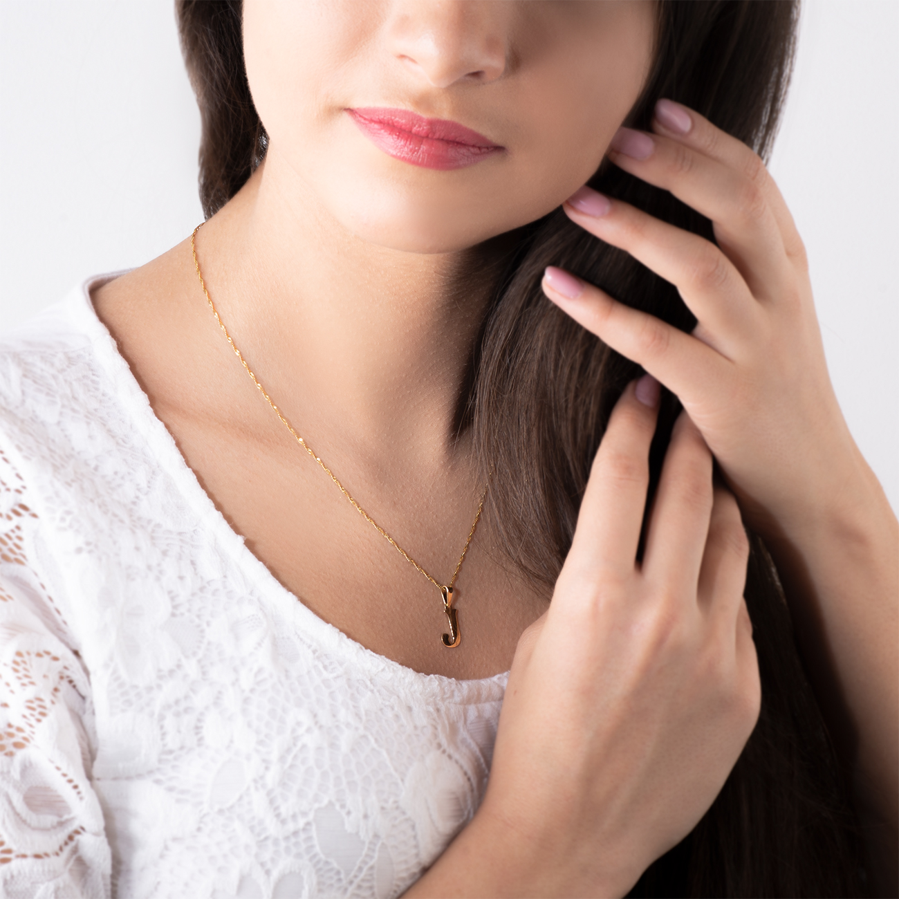 Zawieszka litera J Savicki: złota - 3