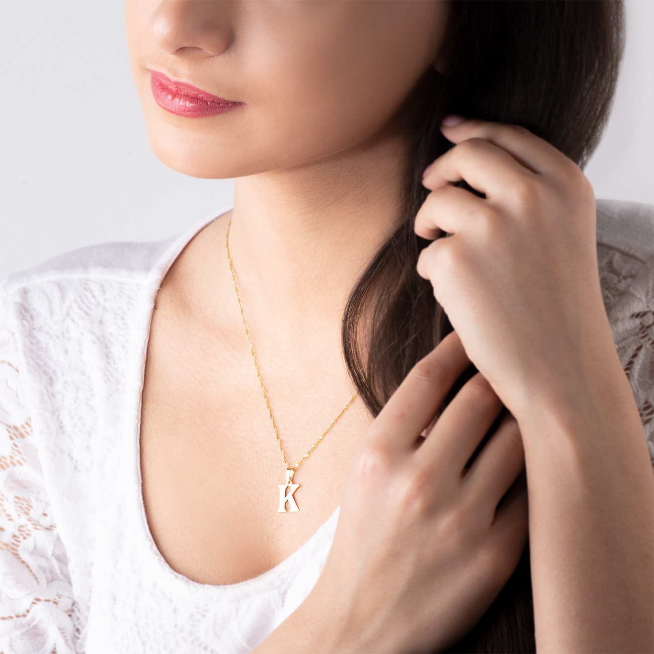 Zawieszka litera K Savicki: złota