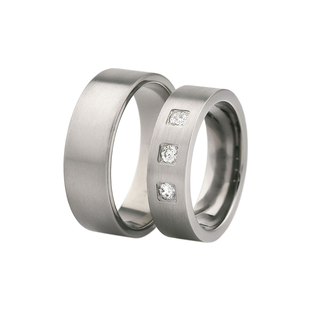 Snubní prsteny: titan, ploché, 5 mm