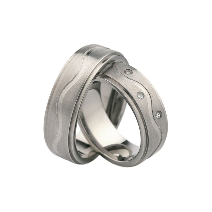 Snubní prsteny: titan, ploché, 6 mm