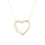 SAVICKI nyaklánc medállal - szív: aranyozott ezüst