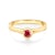 SAVICKI eljegyzési gyűrű: arany és rubin