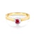 SAVICKI eljegyzési gyűrű: kétszínű arany és rubin