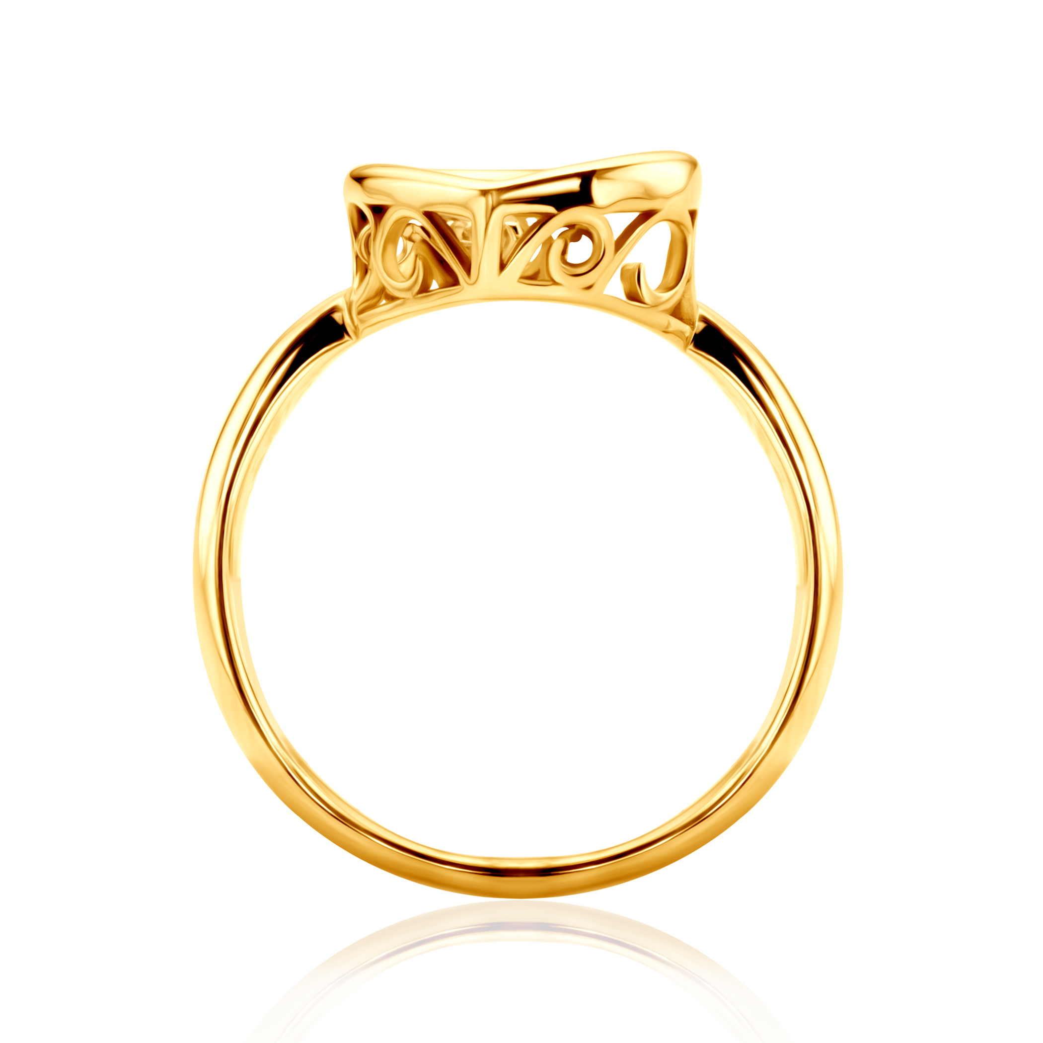 Pierścionek serce SAVICKI: złoty, diamenty