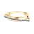 SAVICKI eljegyzési gyűrű: kétszínű arany fekete gyémántokkal