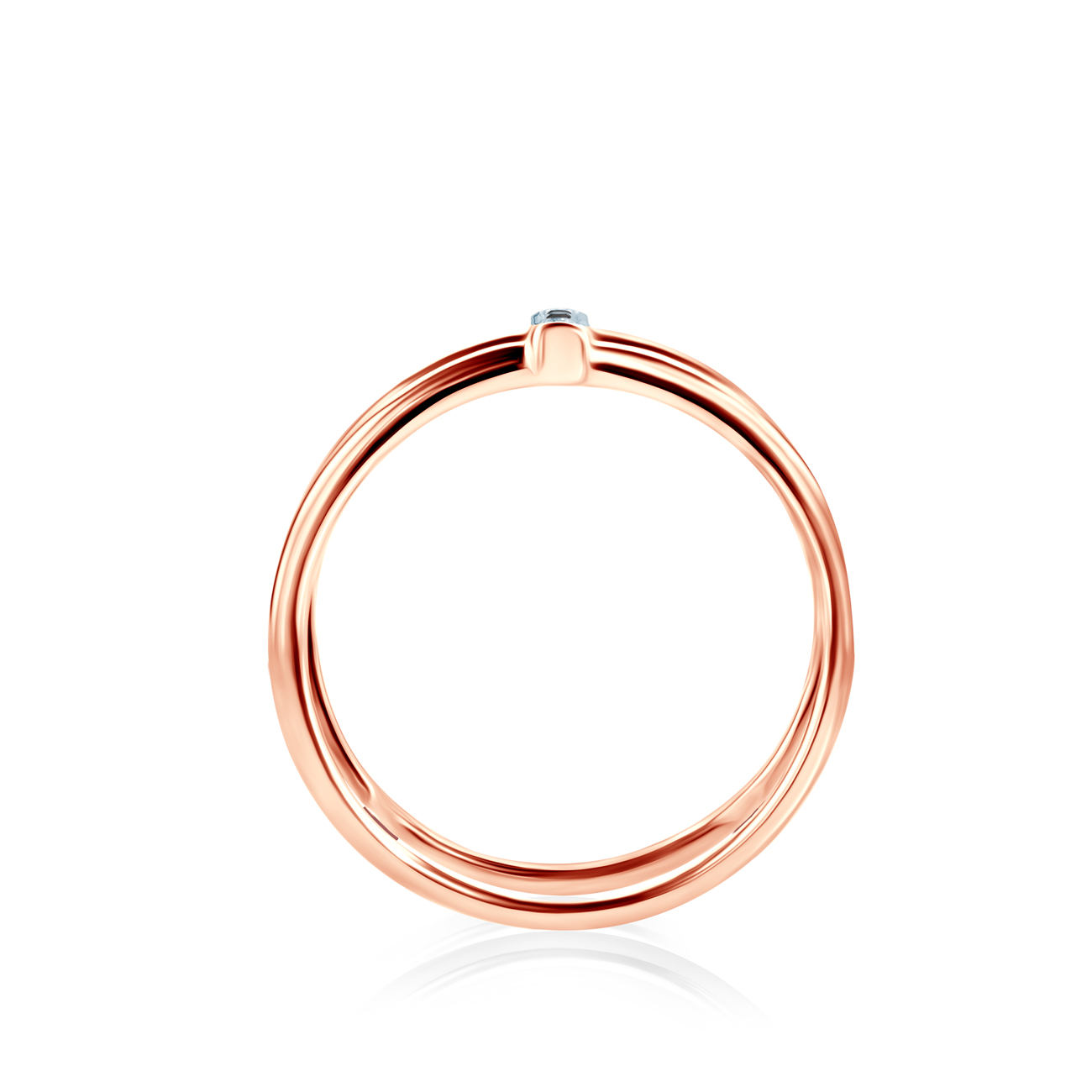 Ring Savicki: Roségold, Schwarze Diamanten