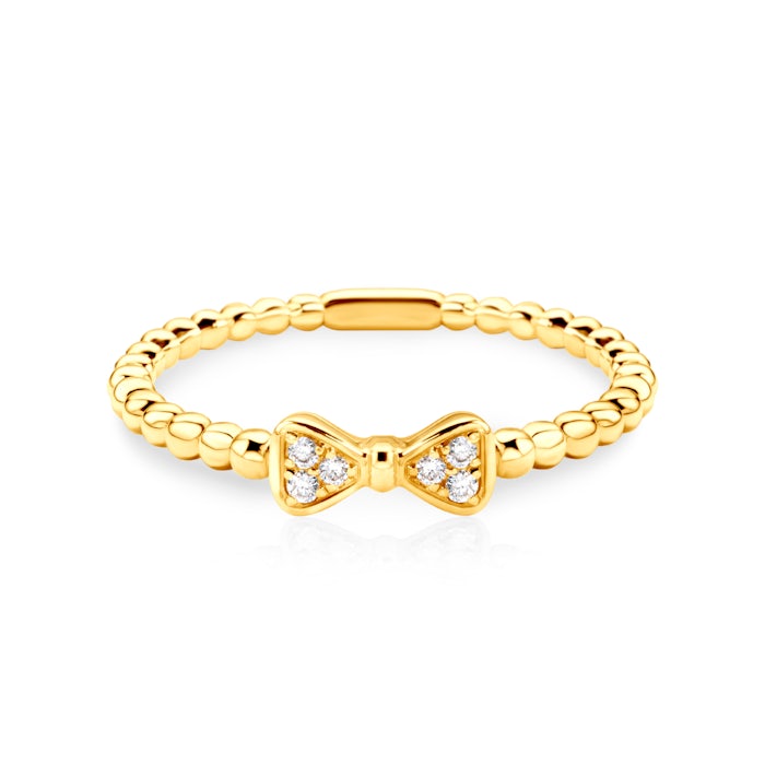 Ring: gold, diamonds