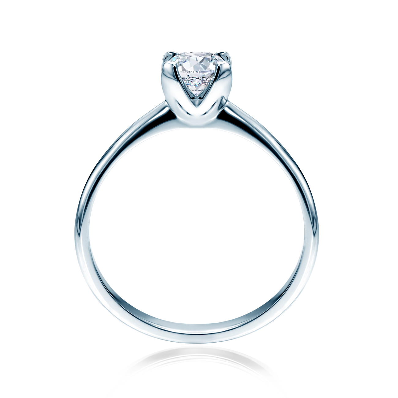 Pierścionek zaręczynowy SAVICKI: białe złoto, diament