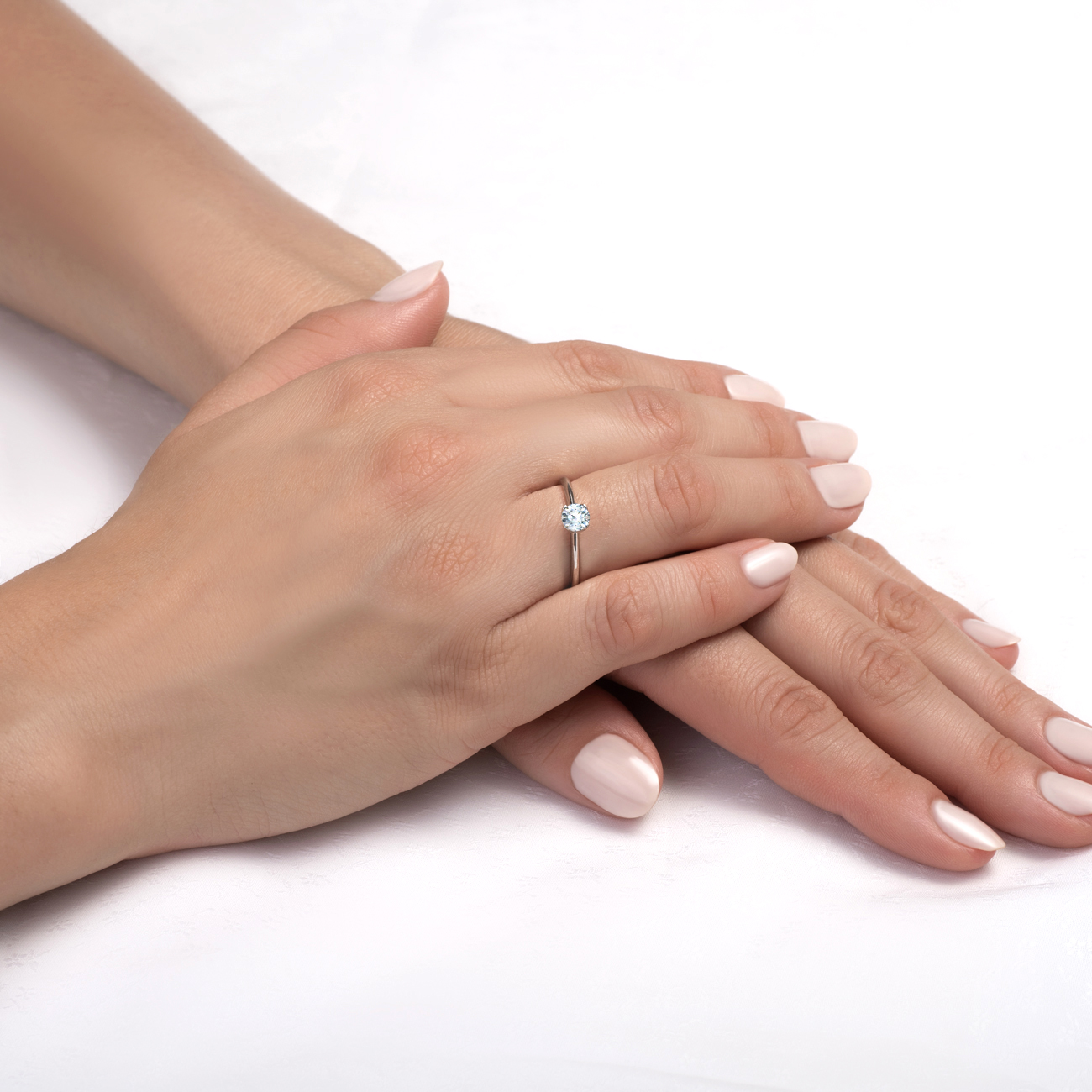 Verlobungsring SAVICKI: Weißgold, Diamant