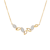 Halskette Kette mit Anhänger  Füchse Nature: Silber Vergoldet, Zirkonia