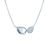 Halskette Kette mit Anhänger  Träne Nature: Silber, Zirkonia