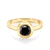 SAVICKI eljegyzési gyűrű: arany fekete gyémánttal