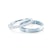 Share Your Love esküvői jegygyűrűk: fehérarany, gyémánt, lapos, 1,4 mm és 3 mm