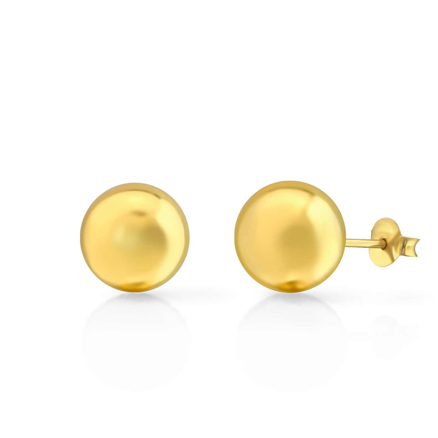 Náušnice SAVICKI: Strieborné pozlatené