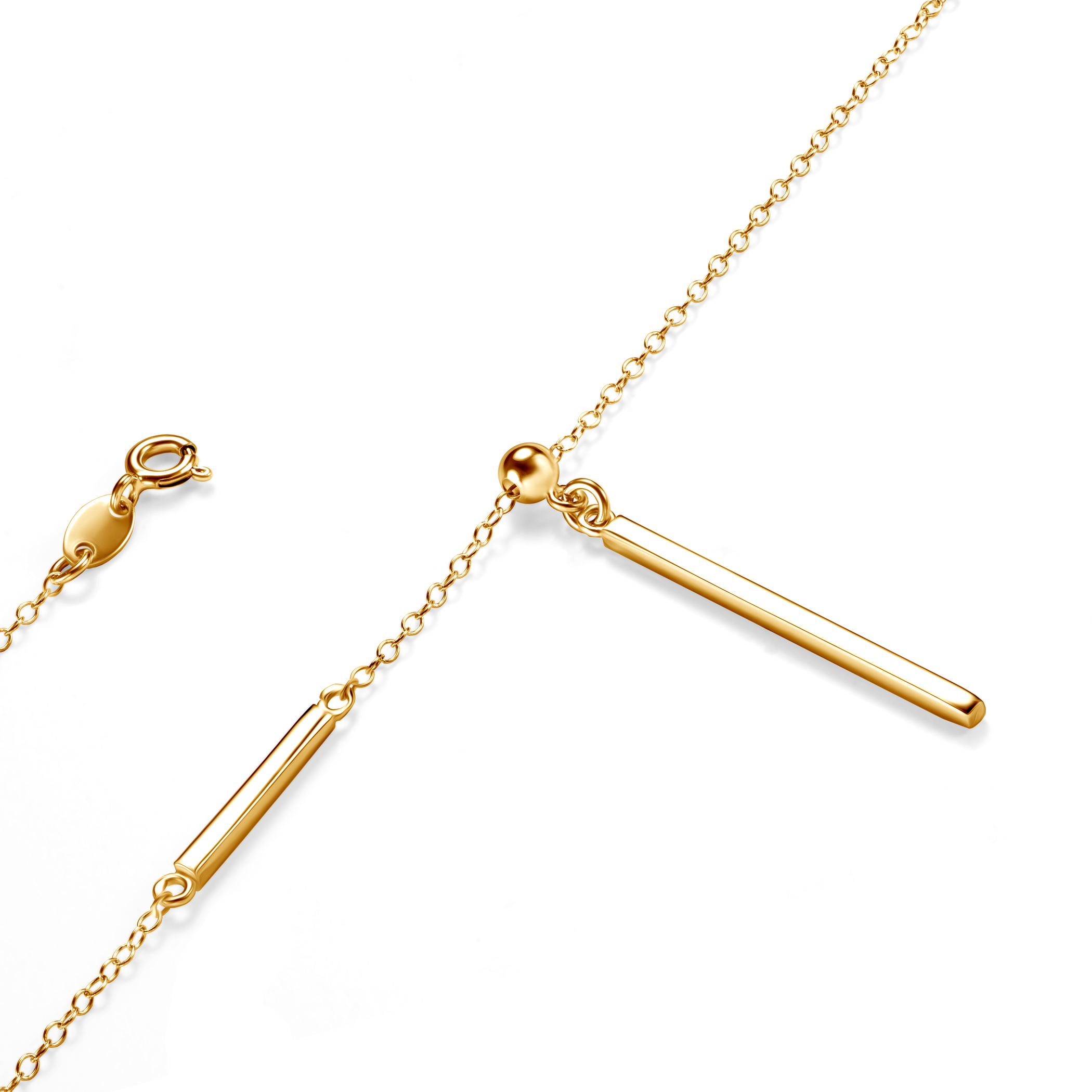 Naszyjnik Savicki: srebrny pozłacany - 3