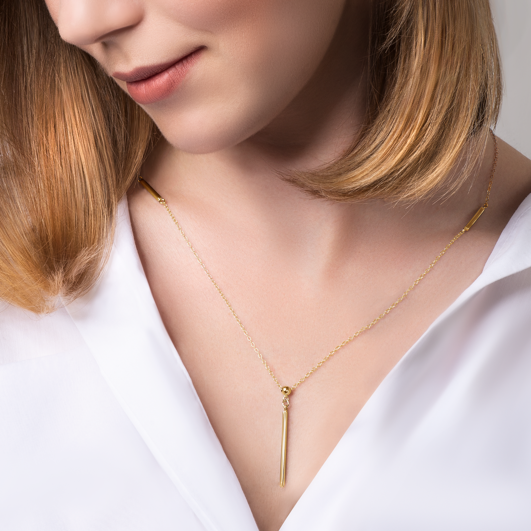 Naszyjnik Savicki: srebrny pozłacany - 5