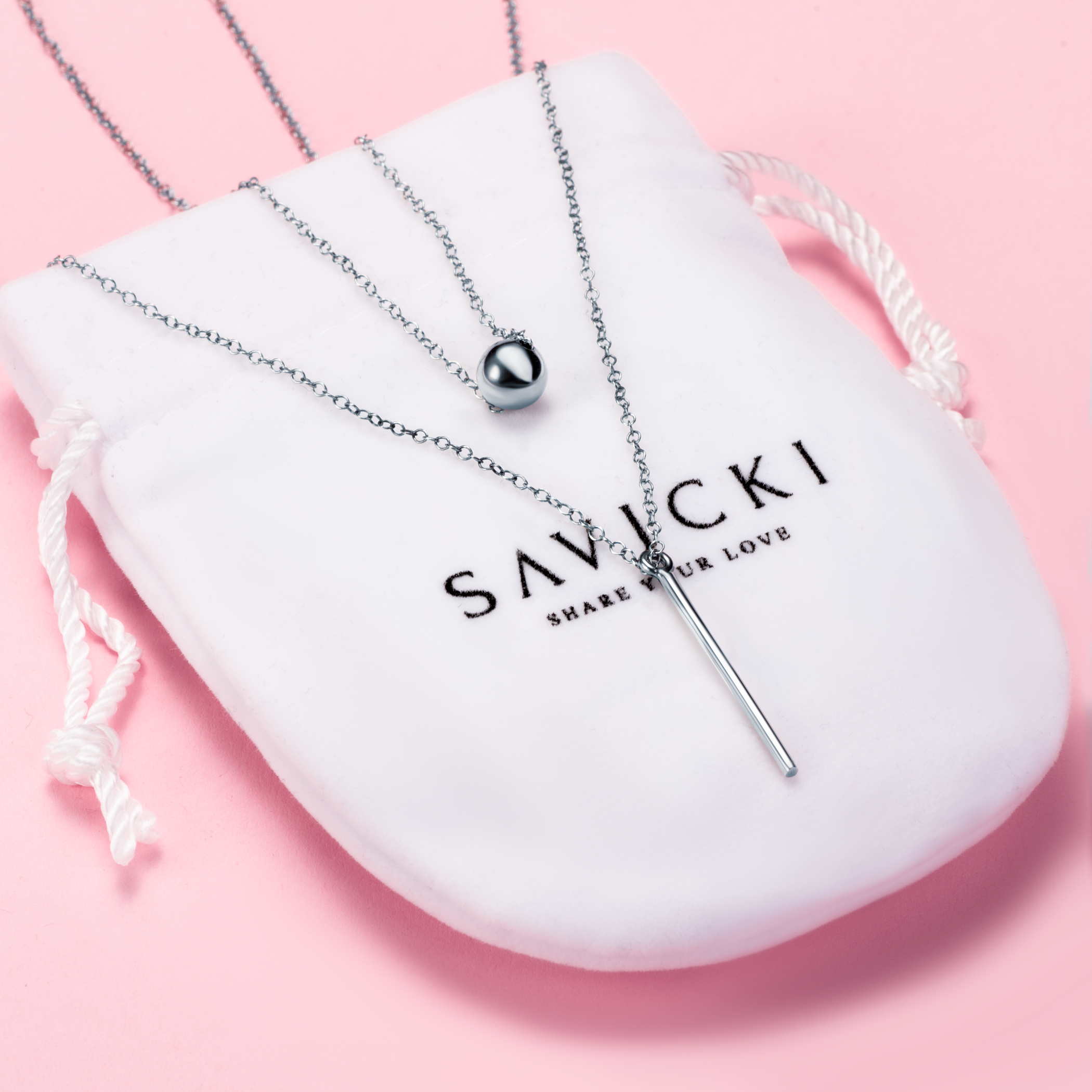 Naszyjnik Savicki: srebrny