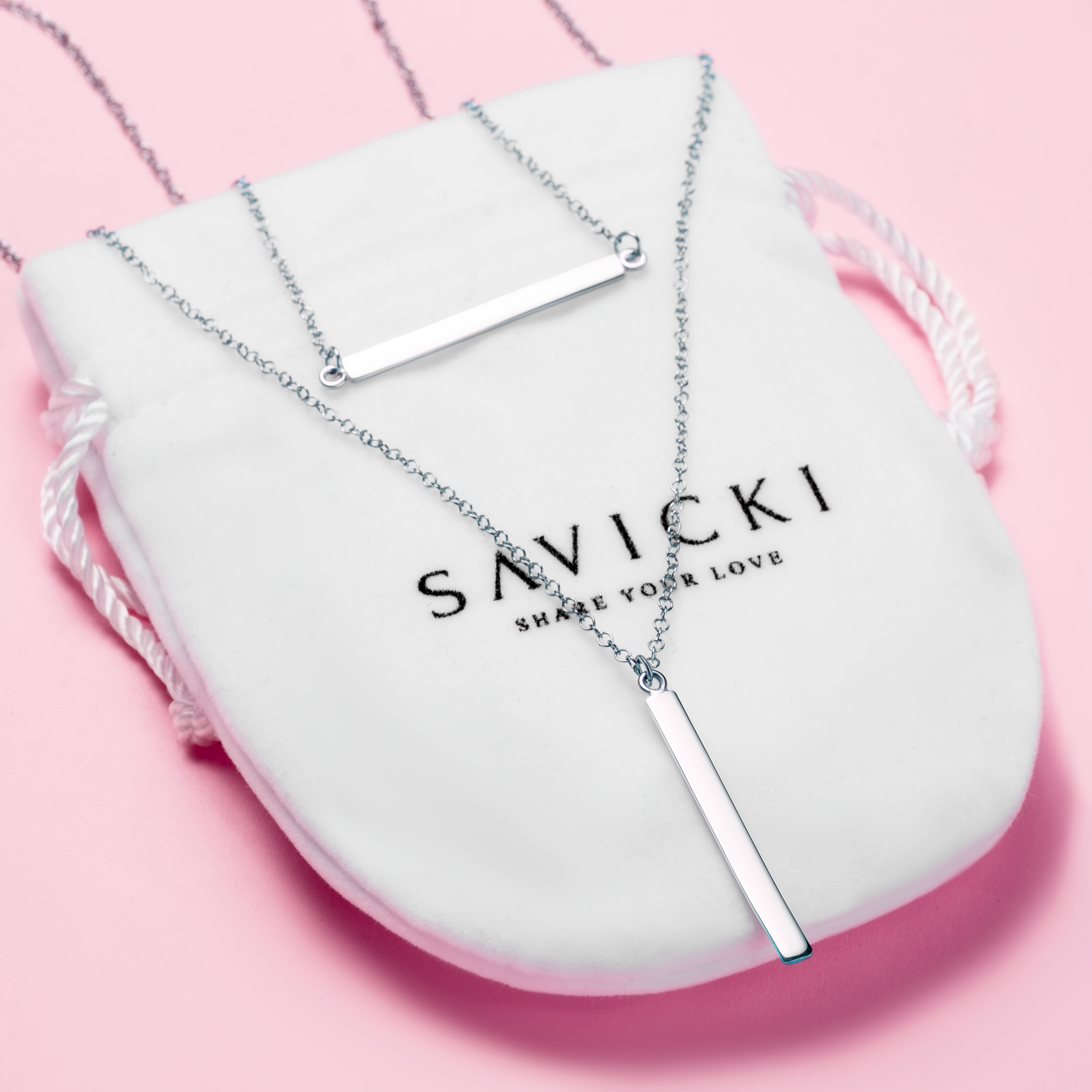 Naszyjnik Savicki: srebrny - 4