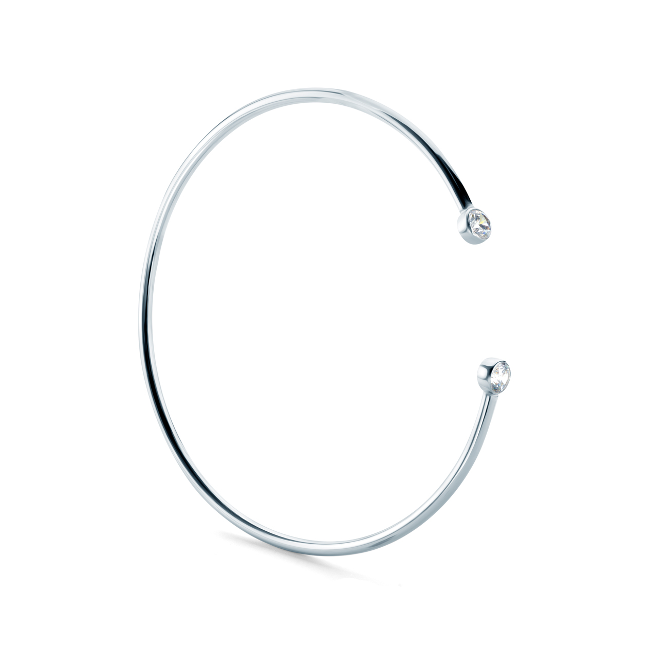 Bransoletka Glare: srebrna, cyrkonie - 3