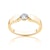 Zásnubný prsteň Minimalism: zlatý, diamant