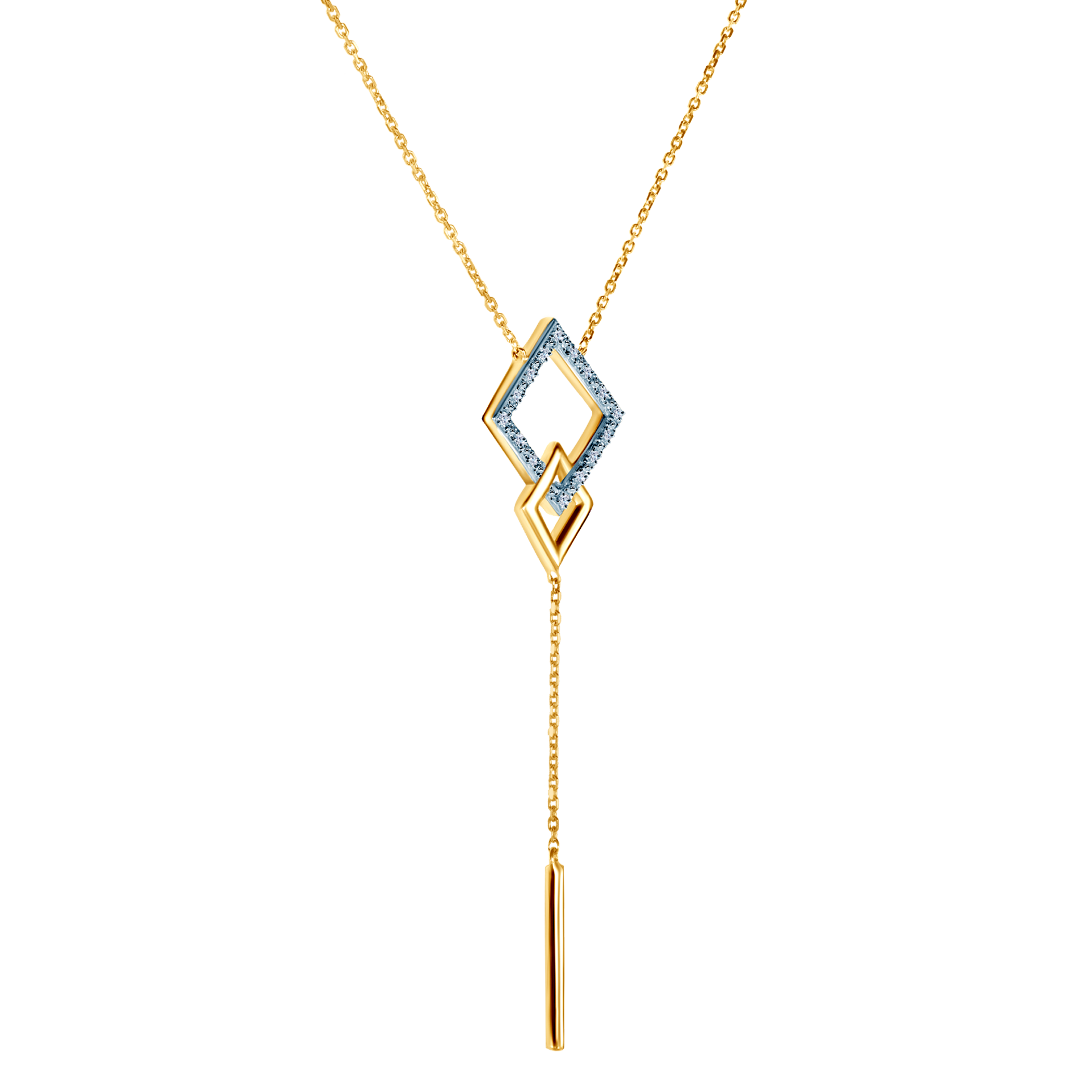 Naszyjnik Savicki: złoty, diamenty - 3