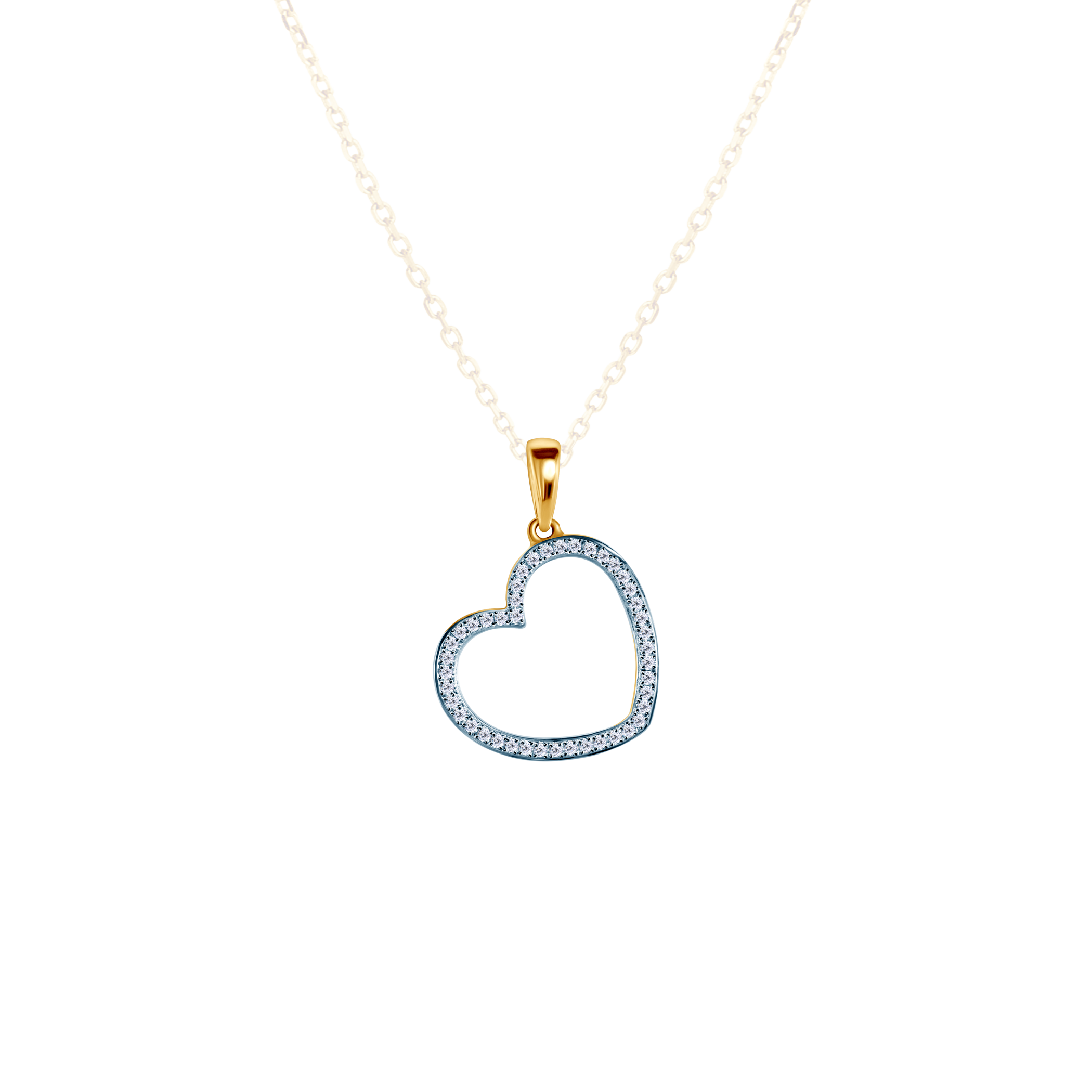 SAVICKI Heart Pendant: gold, diamonds