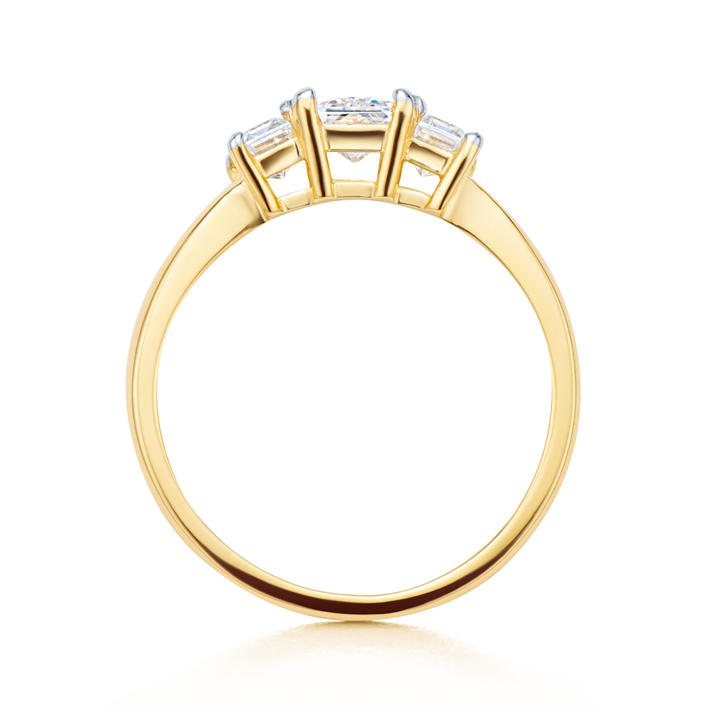 Verlobungsring SAVICKI: Zweifarbiges Gold, mit Zirkonia - 3