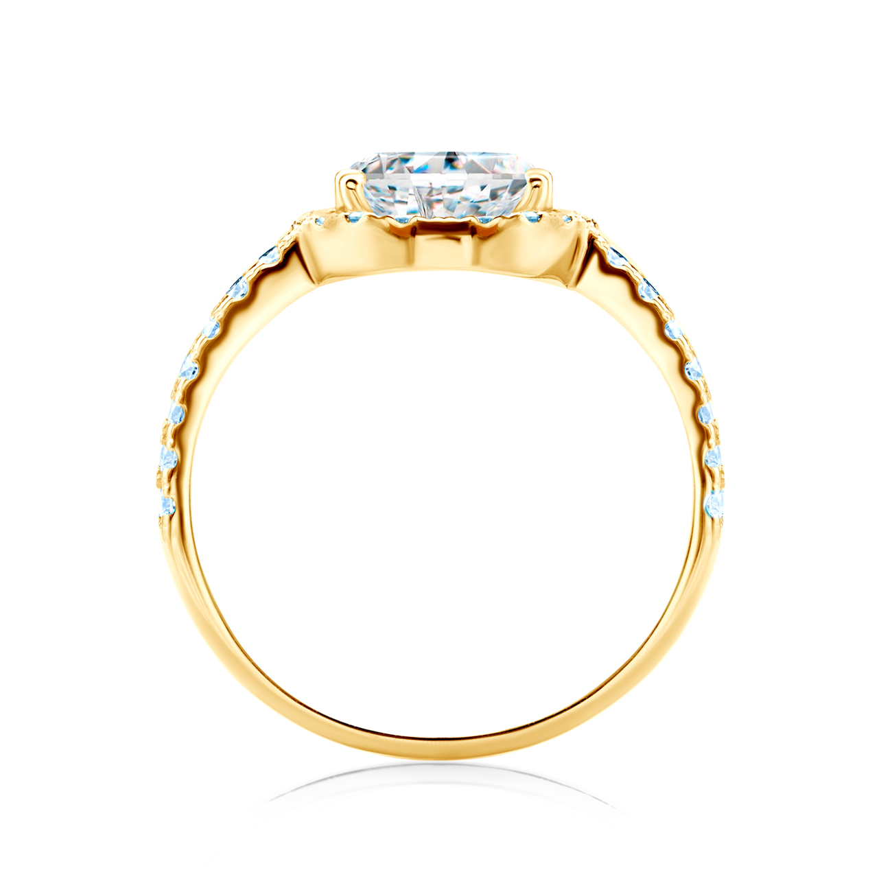 Pierścionek zaręczynowy This is Love: złoty, diament