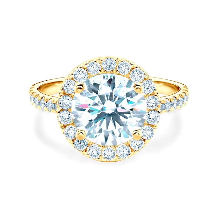 Zásnubní prsten This is Love: žluté zlato, diamanty