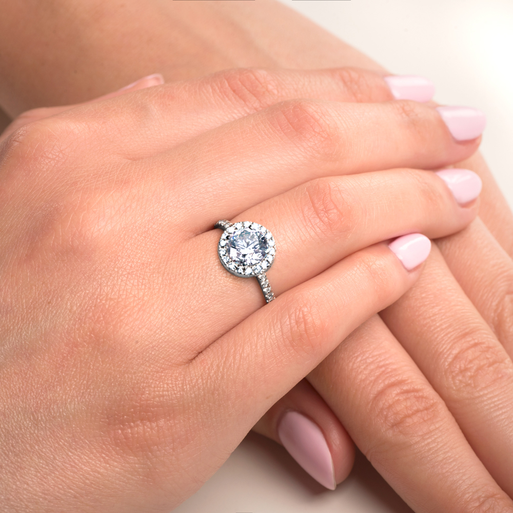 Verlobungsring This is Love: Weißgold, Diamant