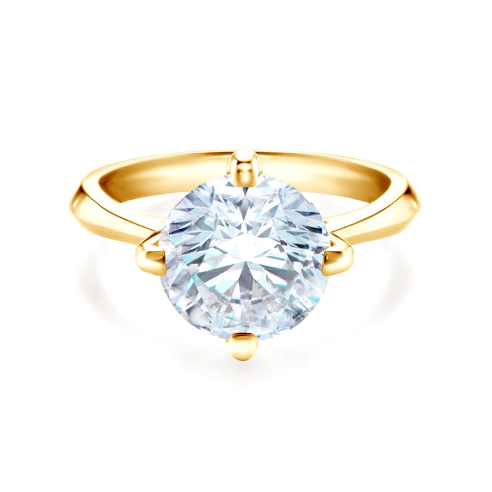 The Light Collection | Solitaire Engagement Ring: gold, diamond