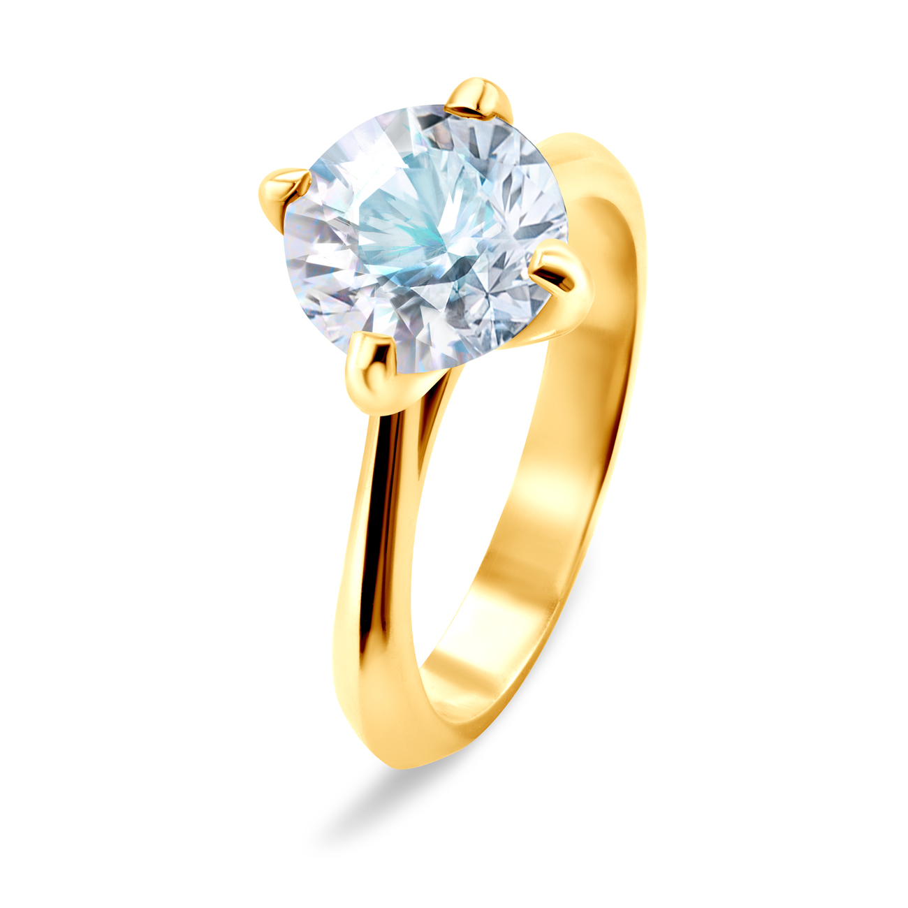 Verlobungsring The Light: Gold, Diamant
