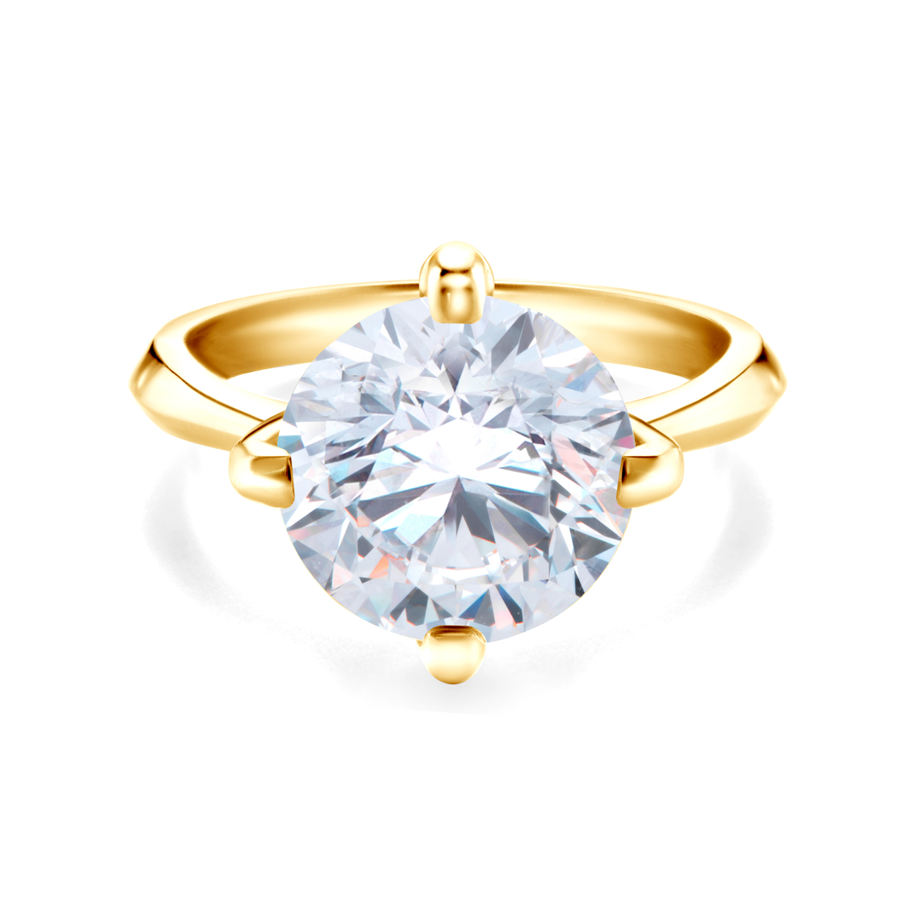 Zásnubní prsten The Light: žluté zlato, diamant