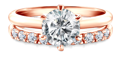 Idealnie dopasowany pierścionek do obrączki