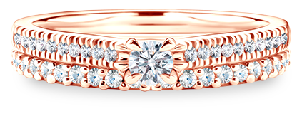 Ideálne zladený prsteň s obrúčkou