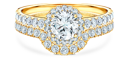 Dokonale padnoucí zásnubní prsten k snubnímu prstenu